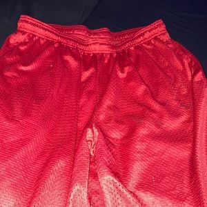Red men’s shorts